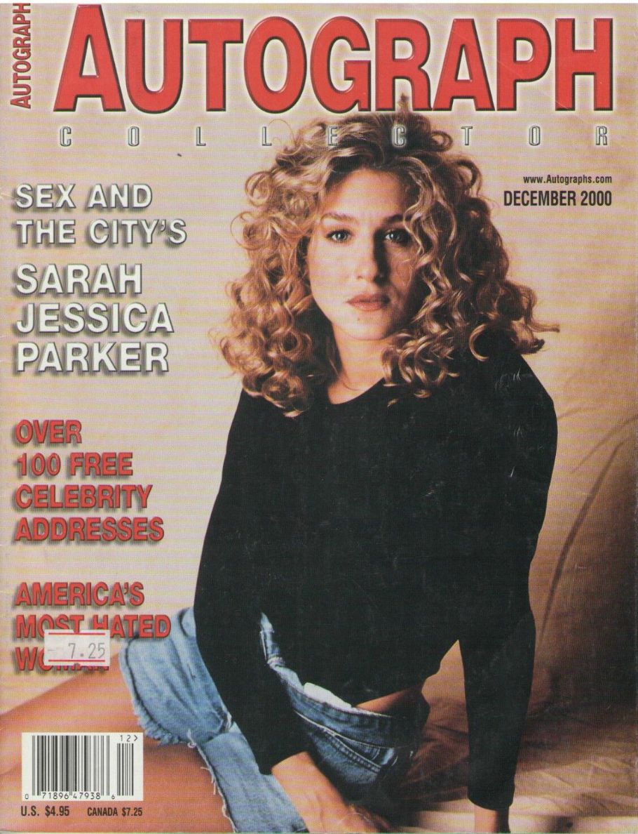 AUTOGRAPH COLLECTOR magazine side cover  December 2000