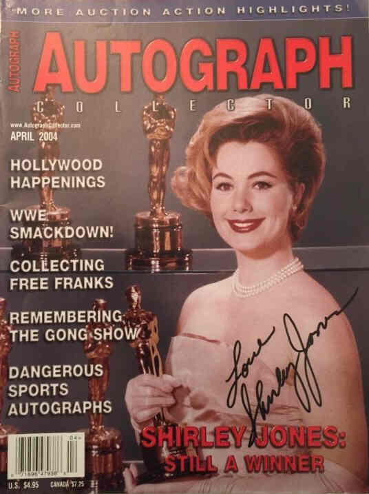 AUTOGRAPH COLLECTOR magazine side cover  April 2004