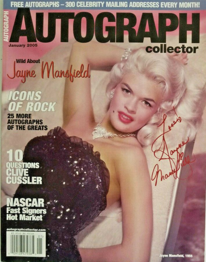 AUTOGRAPH COLLECTOR magazine side cover  January 2005
