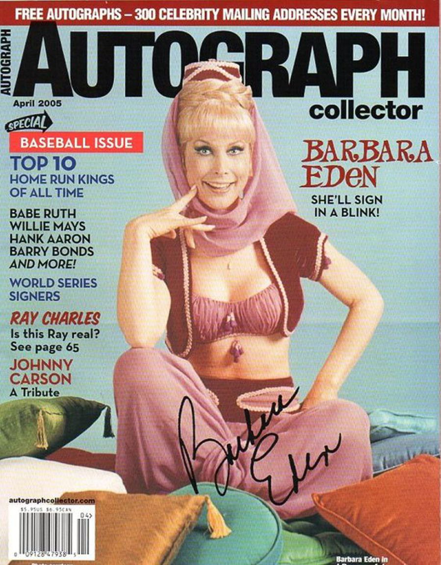 AUTOGRAPH COLLECTOR magazine side cover  April 2005