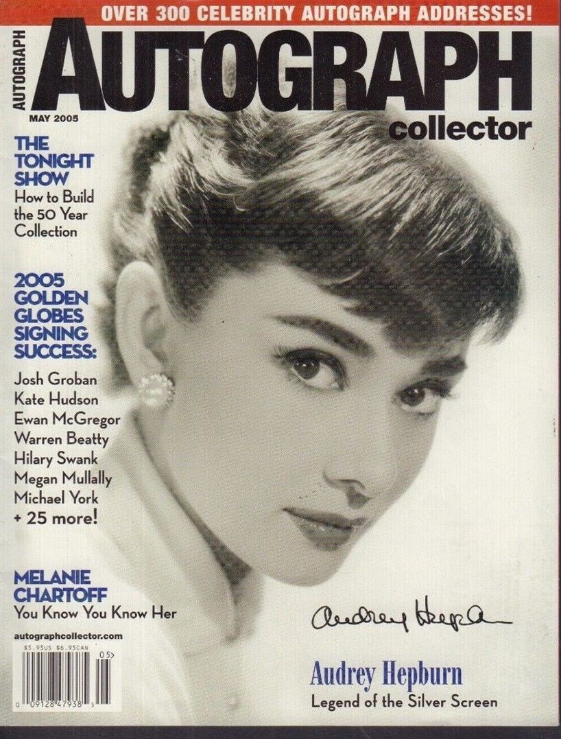 AUTOGRAPH COLLECTOR magazine side cover  May 2005
