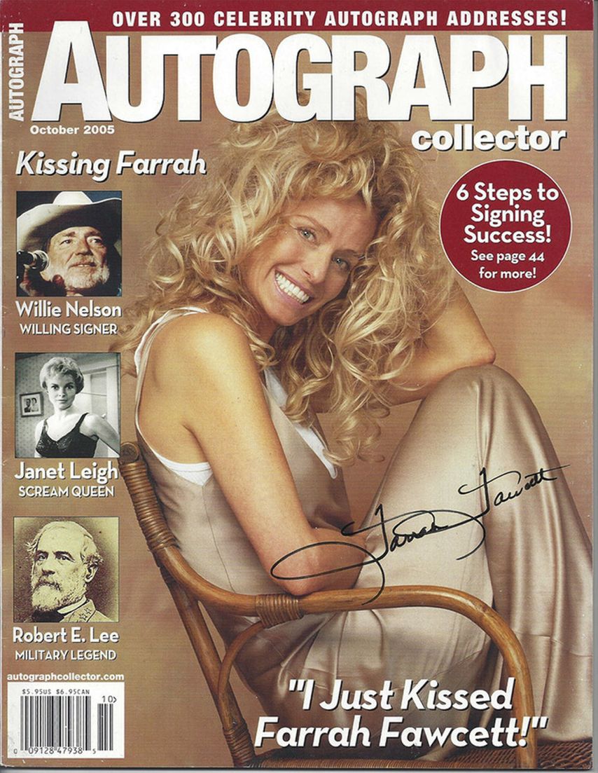 AUTOGRAPH COLLECTOR magazine side cover  October 2005