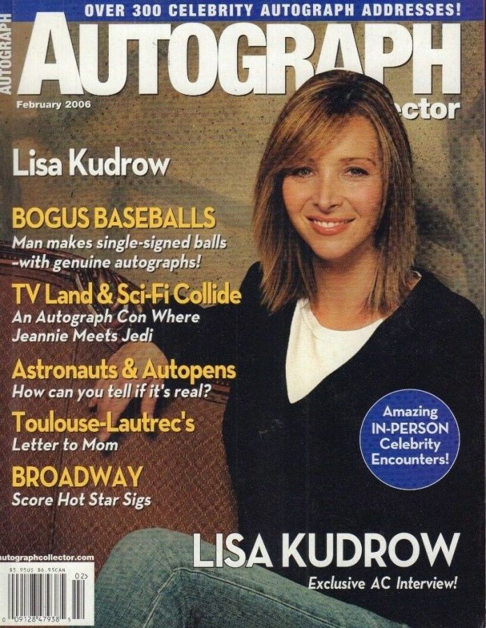 AUTOGRAPH COLLECTOR magazine side cover  February 2006