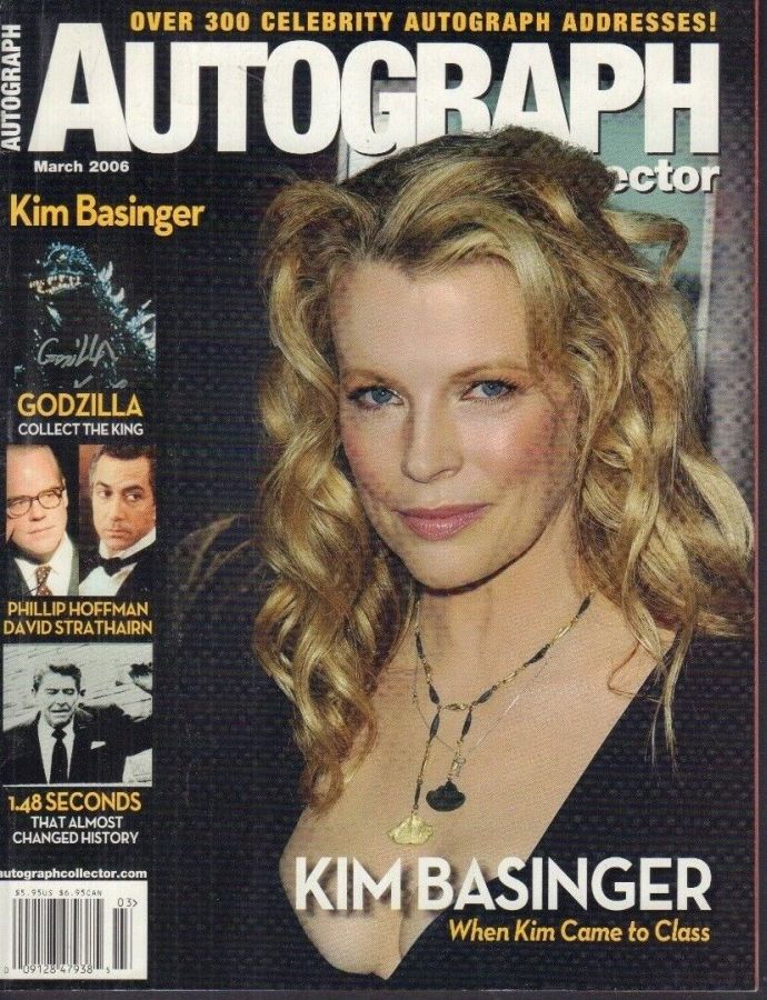 AUTOGRAPH COLLECTOR magazine side cover  March 2006