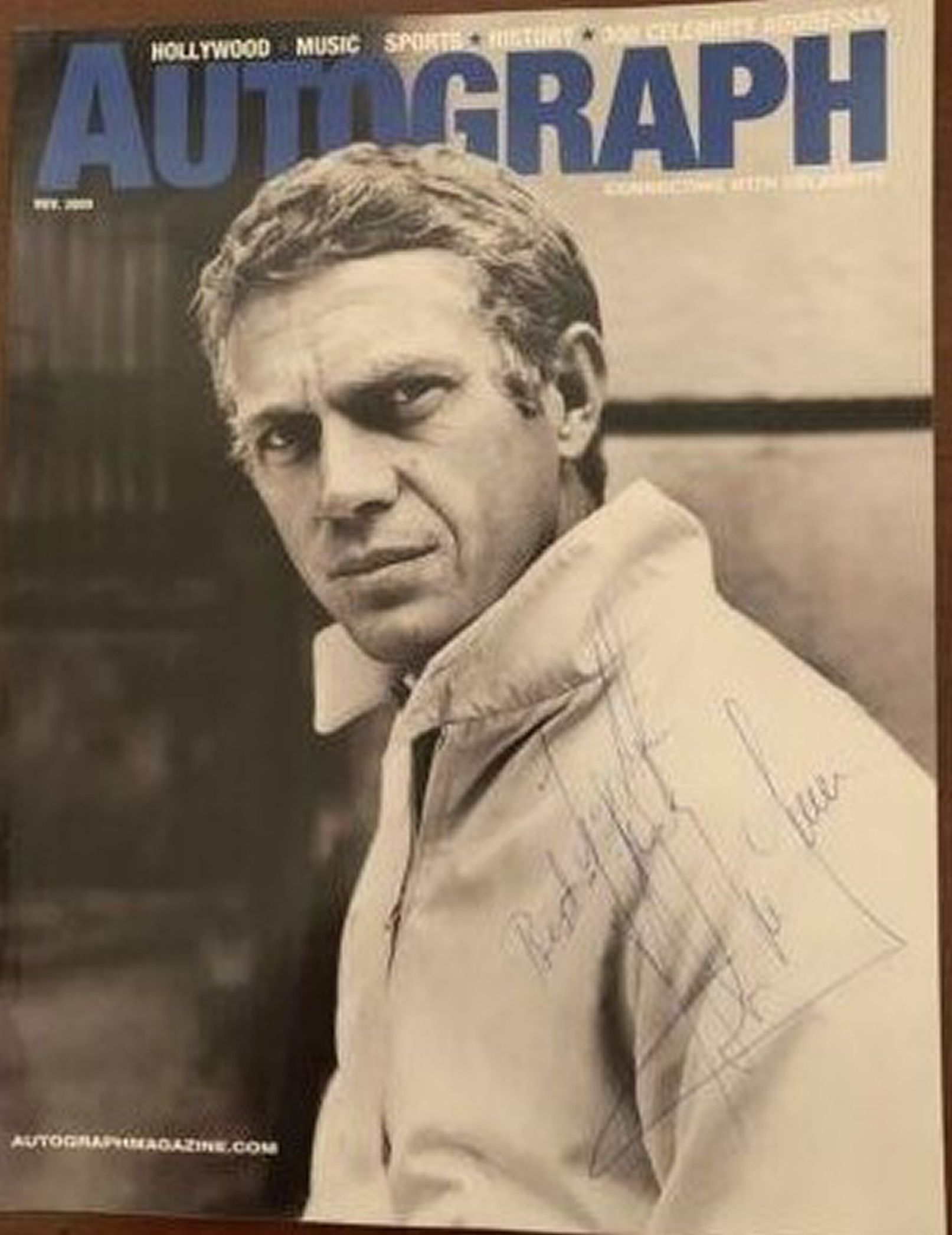 AUTOGRAPH COLLECTOR magazine side cover  November 2009