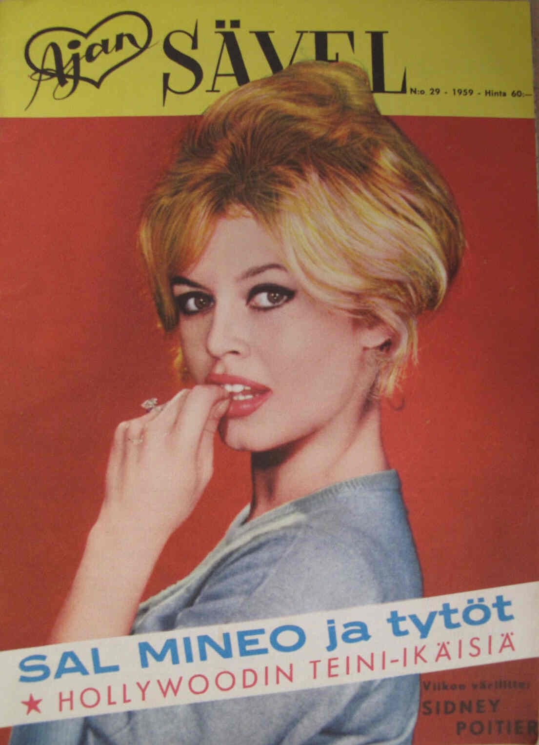 AJAN SAVEL magazine side cover Issue 29  1959