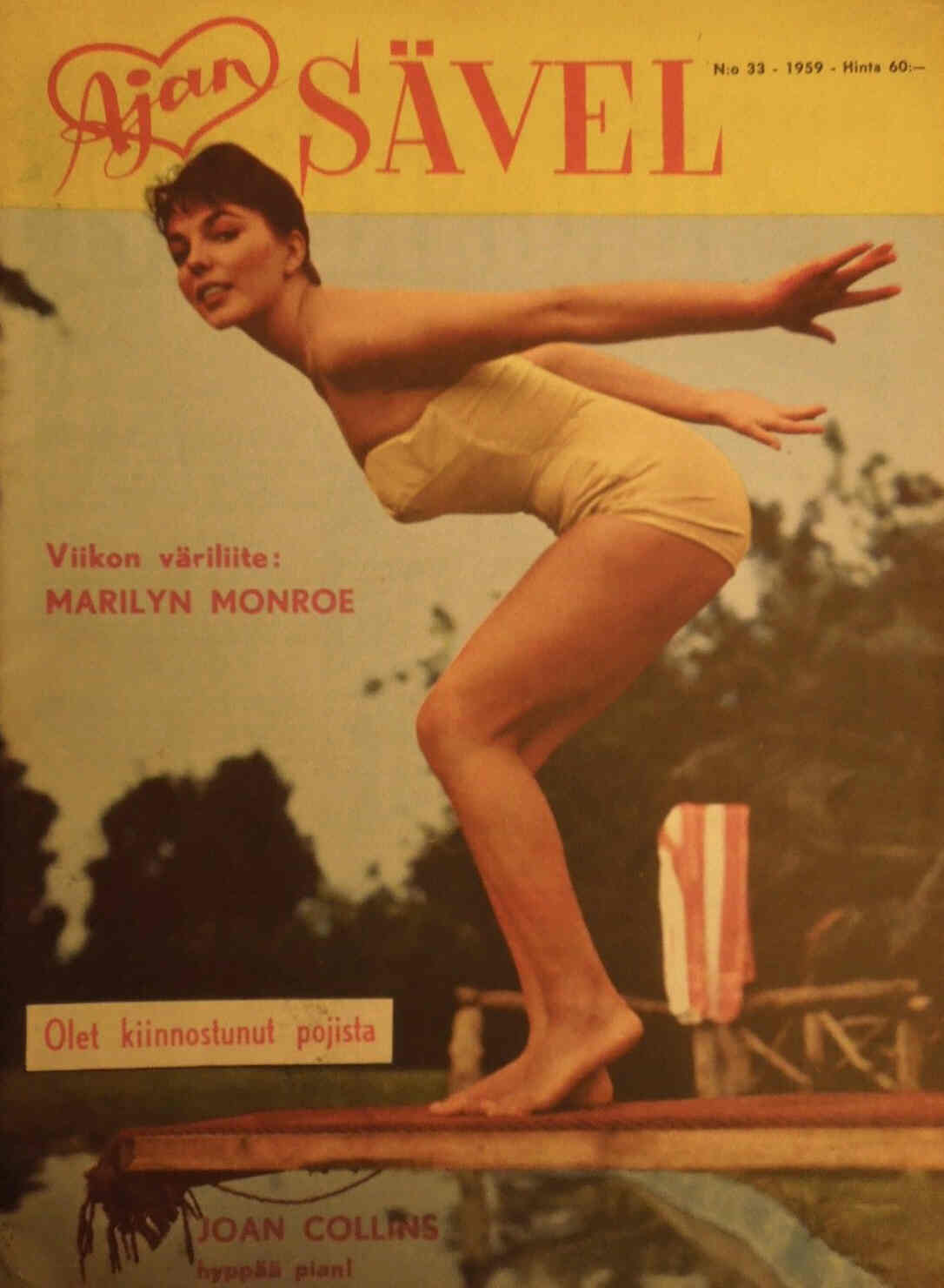 AJAN SAVEL magazine side cover Issue 33  1959