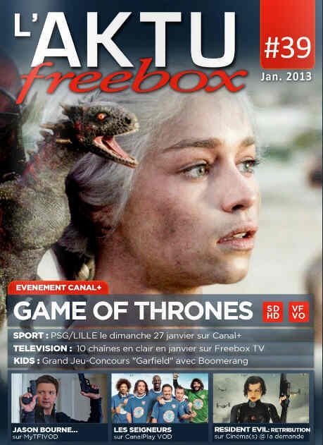 AKTU FREEBOX magazine side cover Issue 39 January 2013