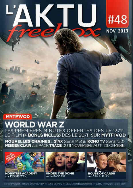AKTU FREEBOX magazine side cover Issue 48 November 2013