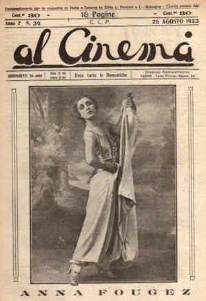 AL CINEMA magazine side cover Issue 34 26 August 1923