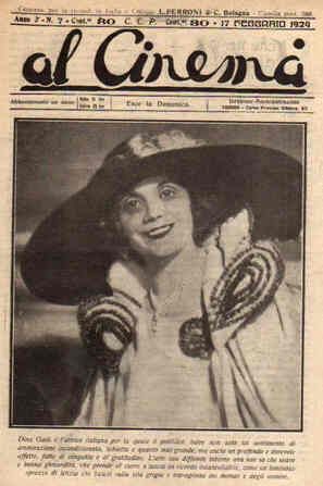 AL CINEMA magazine side cover Issue 7 17 February 1924