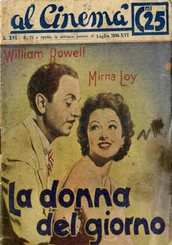 AL CINEMA magazine side cover Issue 78 9 July 1938
