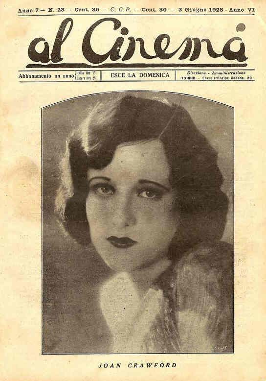AL CINEMA magazine side cover Issue 23 3 June 1928