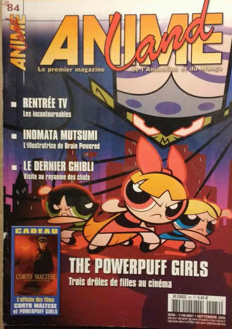 ANIMELAND magazine side cover Issue 84  September 2002