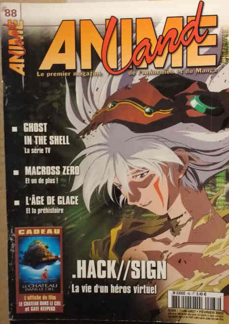 ANIMELAND magazine side cover Issue 88  February 2003