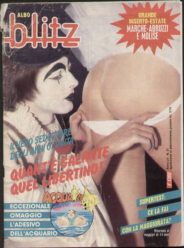 ALBO BLITZ magazine side cover Issue 31 1 August 1986