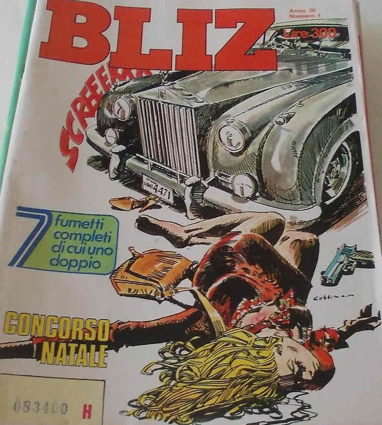 ALBO BLITZ magazine side cover Issue 1  1979