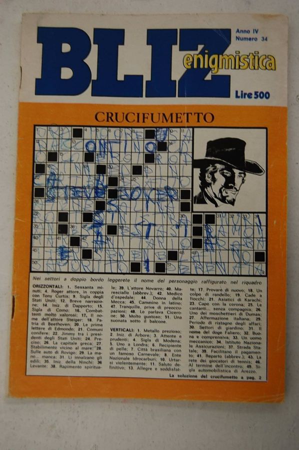 ALBO BLITZ magazine side cover Issue 34   1980
