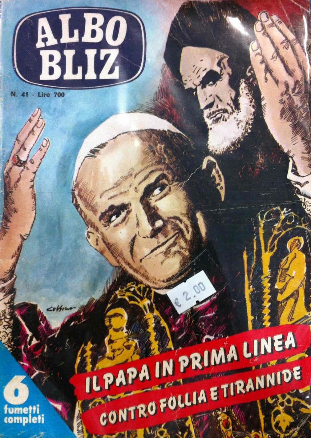 ALBO BLITZ magazine side cover Issue 41 14 October 1981