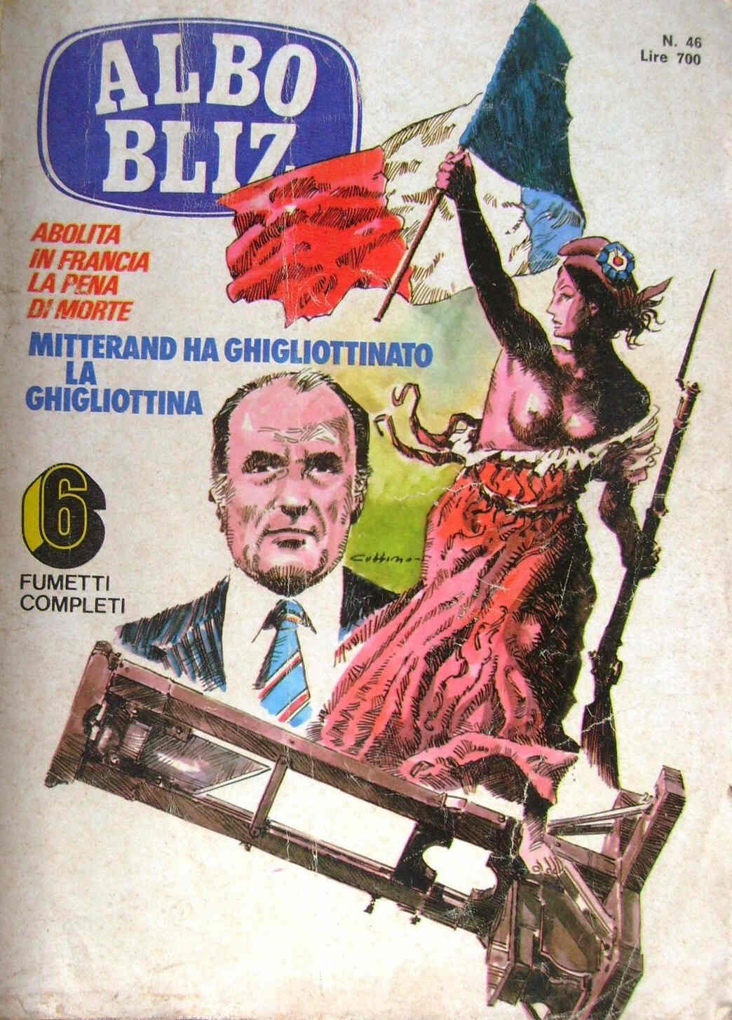 ALBO BLITZ magazine side cover Issue 46 18 November 1981