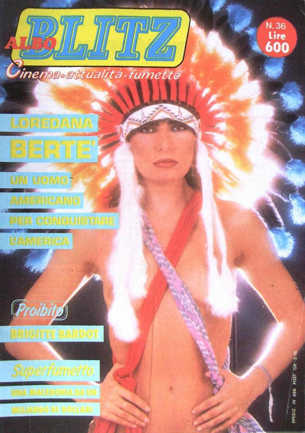 ALBO BLITZ magazine side cover Issue 36 7 September 1982