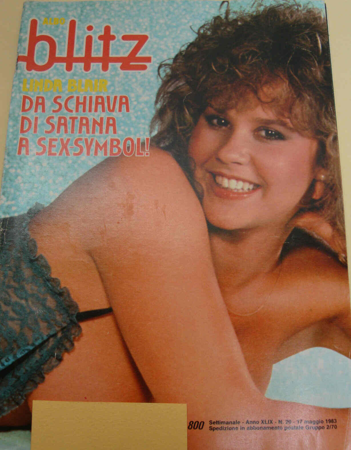ALBO BLITZ magazine side cover Issue 20 17 May 1983