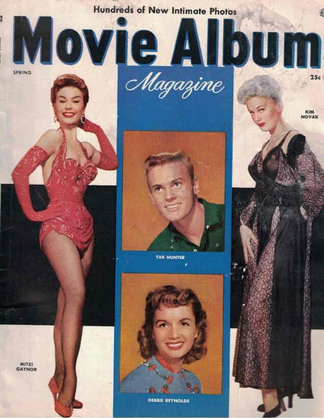 MOVIE ALBUM (50s) magazine side cover Issue 3  Vol 1 # 3 Spring 1956