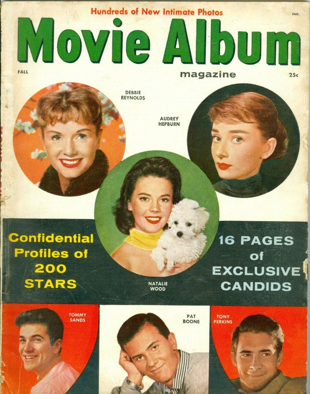 MOVIE ALBUM (50s) magazine side cover  Vol 2 # 1 Fall 1957