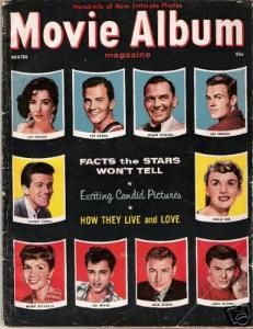 MOVIE ALBUM (50s) magazine side cover Winter 1957