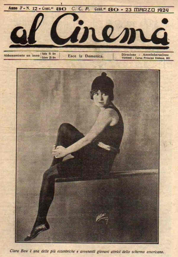 AL CINEMA magazine side cover Issue 12 23 March 1924