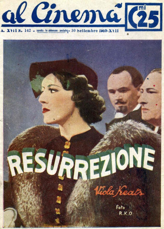 AL CINEMA magazine side cover Issue 142 30 September 1939