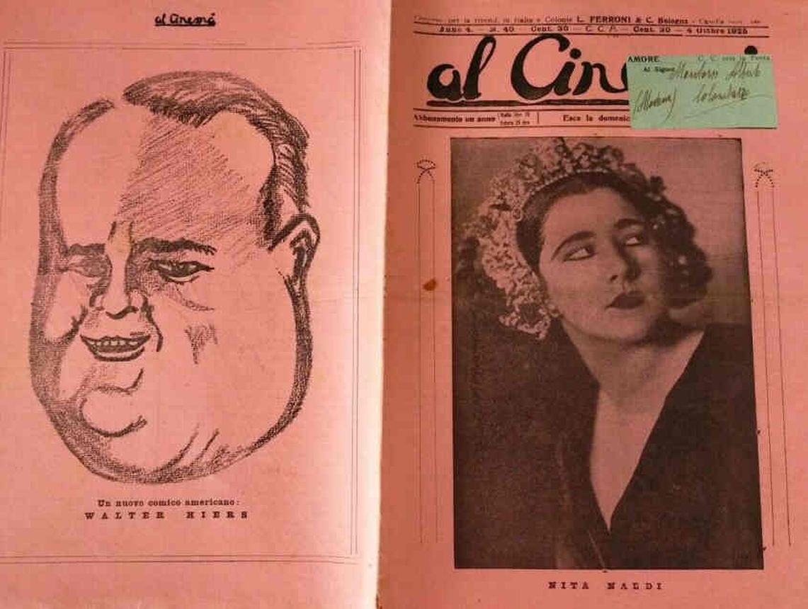 AL CINEMA magazine side cover Issue 40 4 October 1925