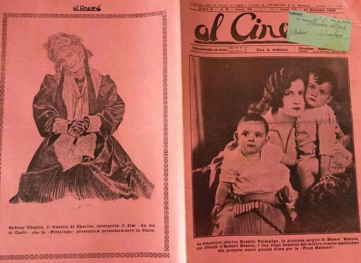 AL CINEMA magazine side cover Issue 2 10 January 1926