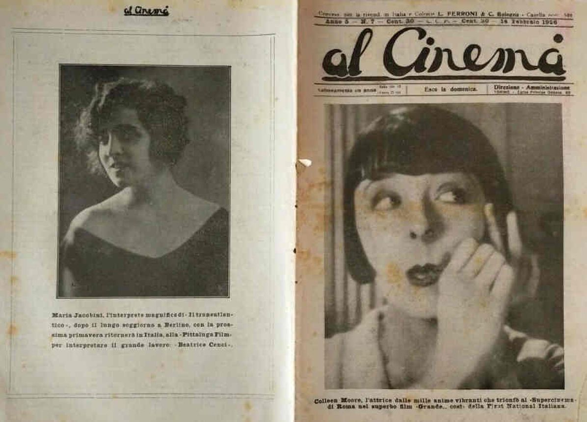 AL CINEMA magazine side cover Issue 7 14 February 1926