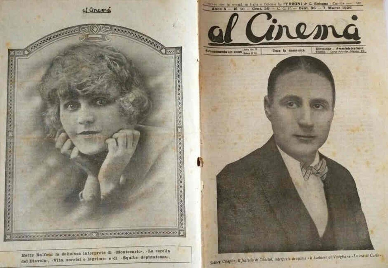 AL CINEMA magazine side cover Issue 10 7 March 1926