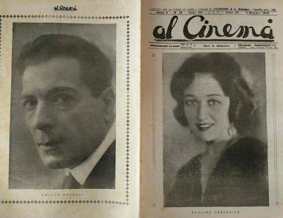 AL CINEMA magazine side cover Issue 18 2 May 1926