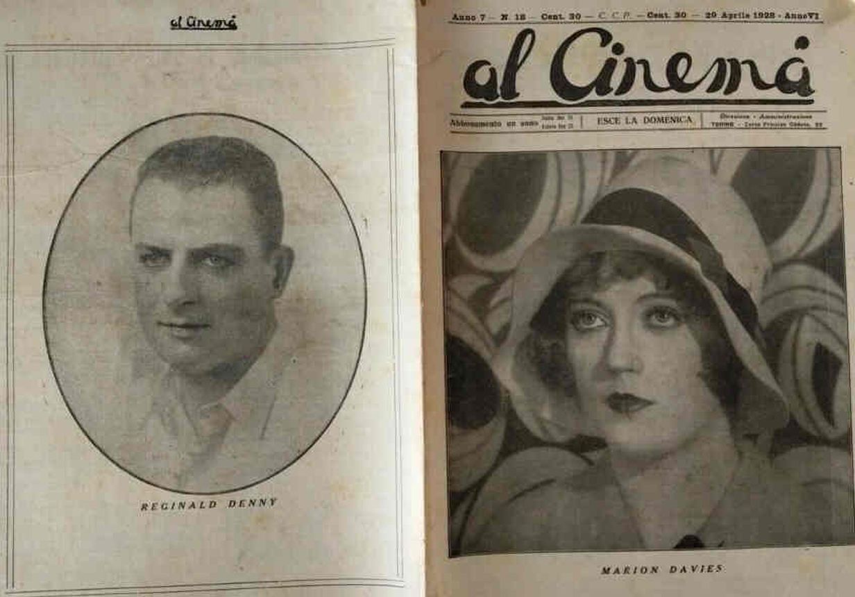 AL CINEMA magazine side cover Issue 18 29 April 1928