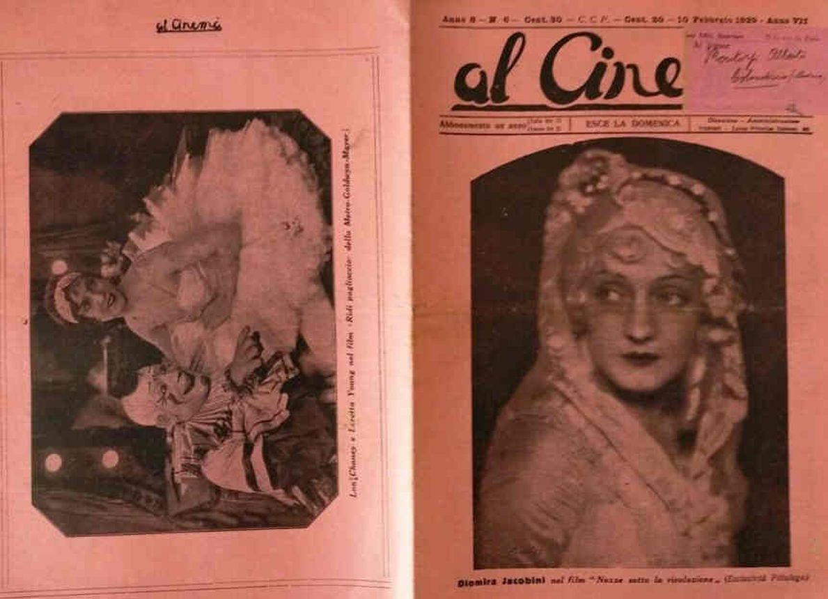 AL CINEMA magazine side cover Issue 6 10 February 1929