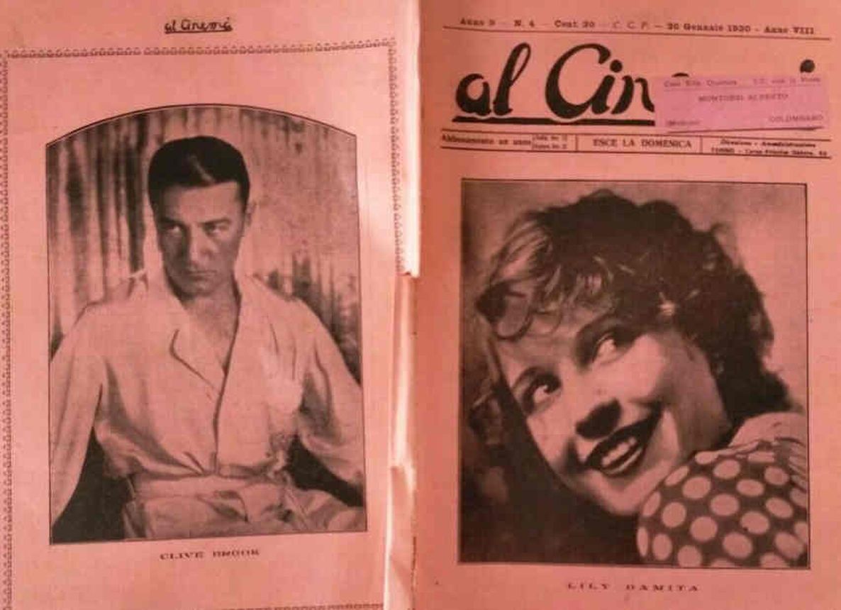 AL CINEMA magazine side cover Issue 4 26 January 1930