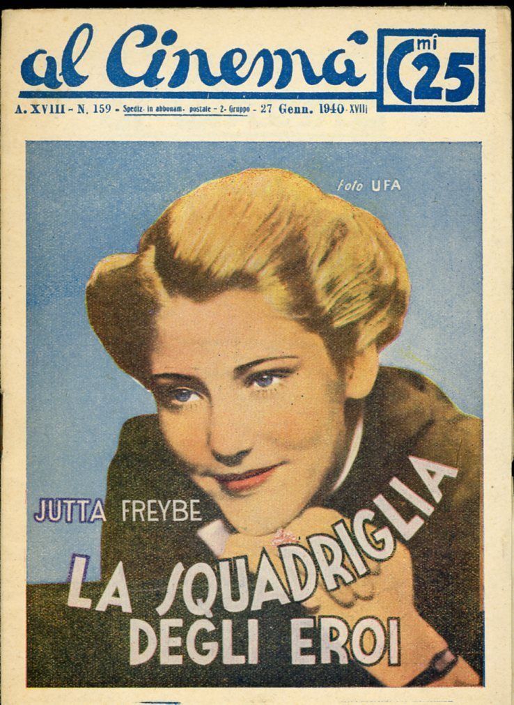 AL CINEMA magazine side cover Issue 159 27 January 1940