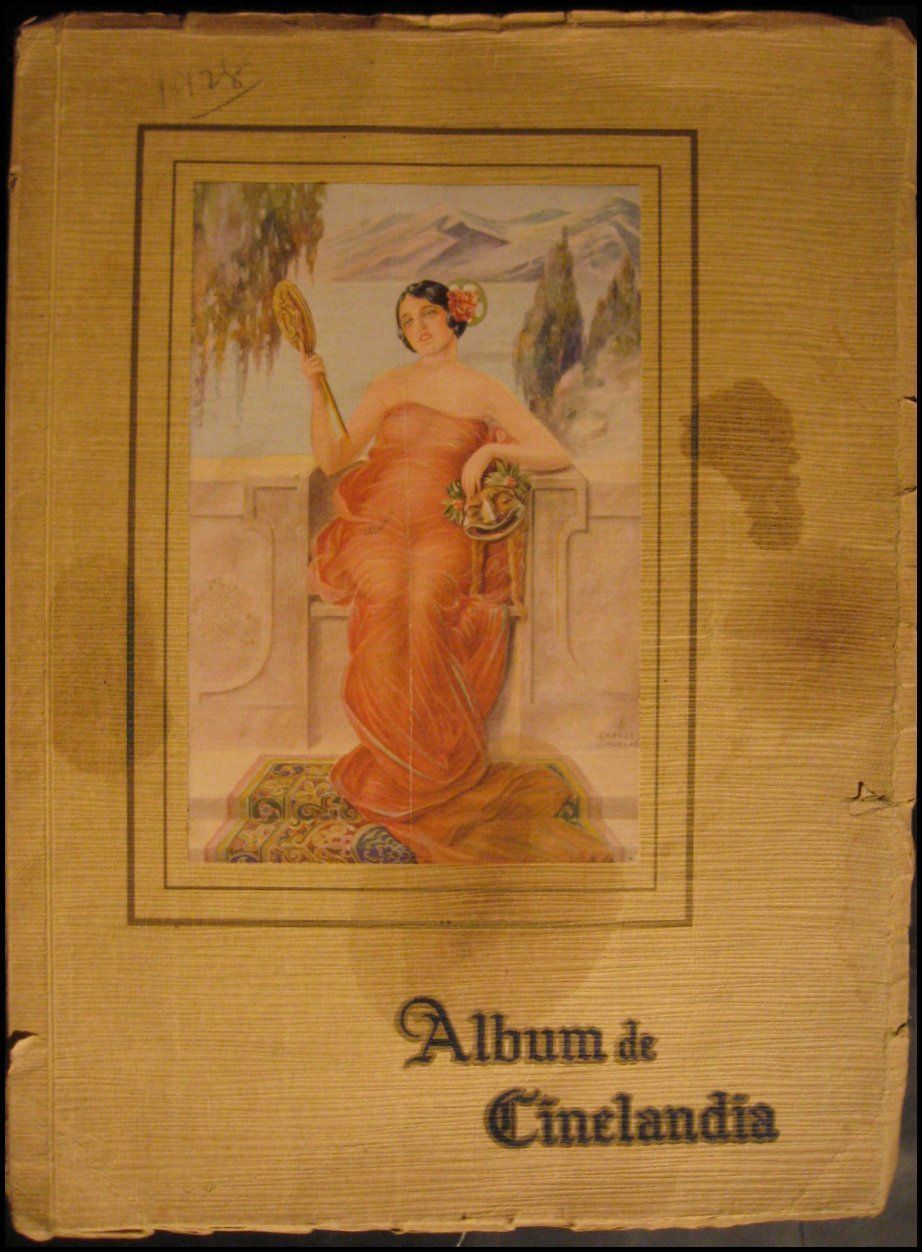 ALBUM DE CINELANDIA magazine side cover  1928
