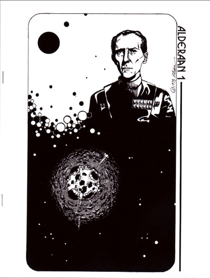 ALDERAAN magazine side cover Issue 1 February 1978