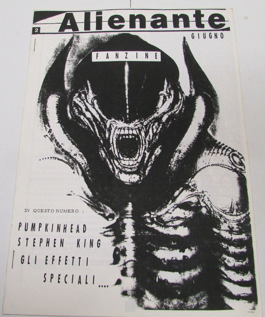 ALIENANTE magazine side cover Issue 2 June 1989