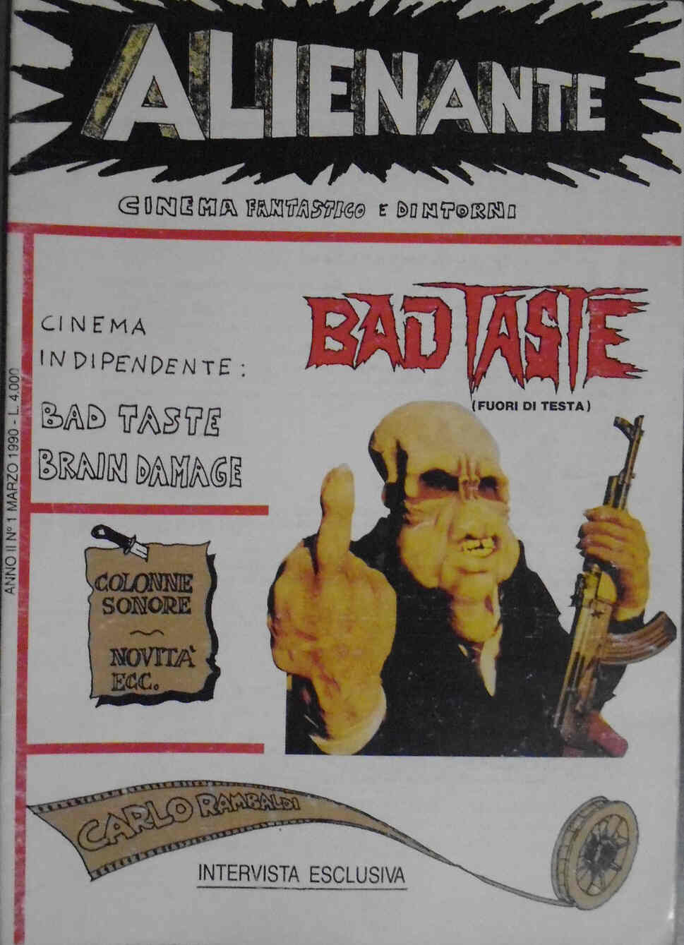ALIENANTE magazine side cover Issue 5 (1) March 1990