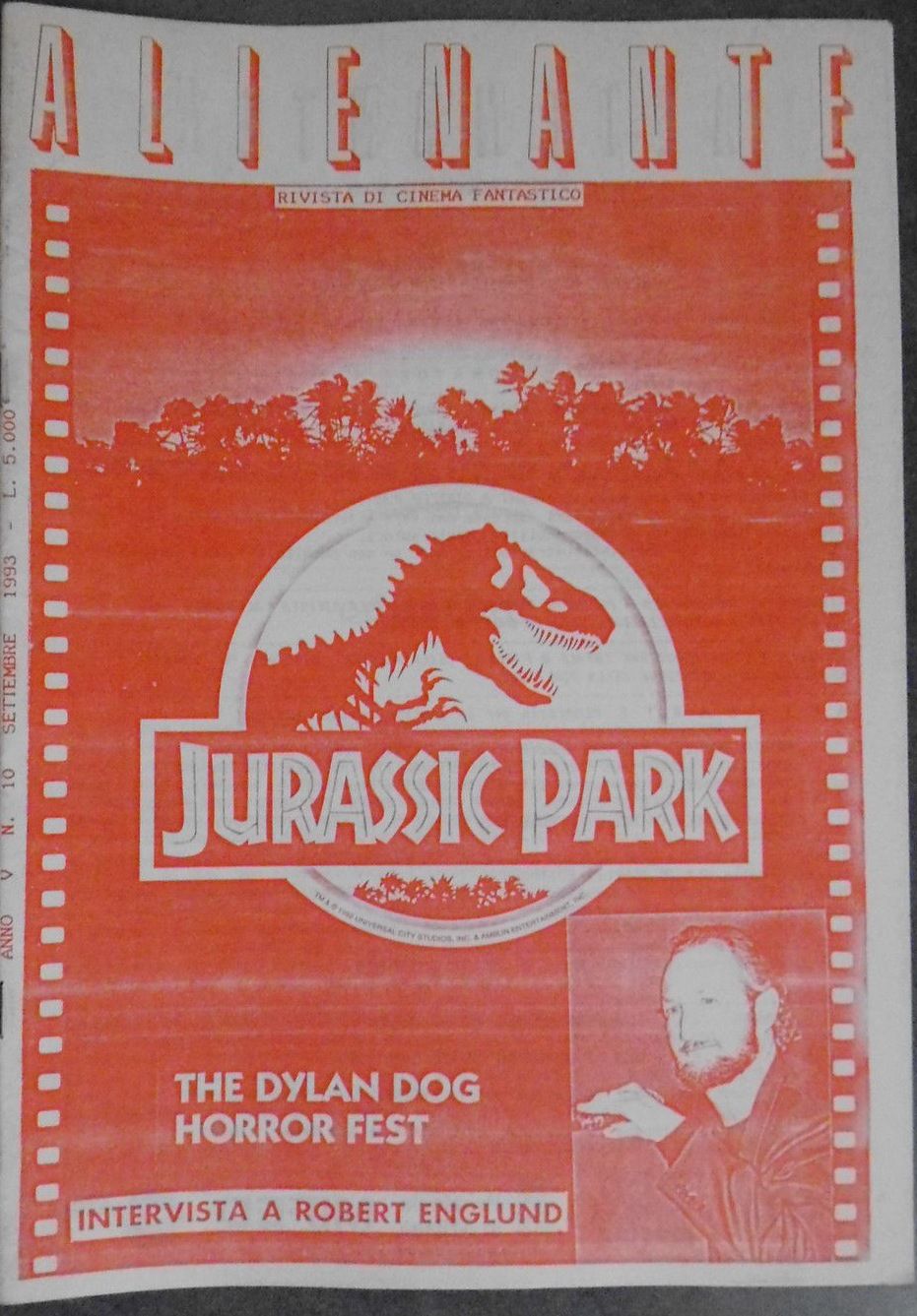 ALIENANTE magazine side cover Issue 10 September 1993