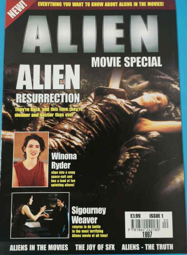 ALIEN MOVIE SPECIAL magazine side cover Issue 1   1997