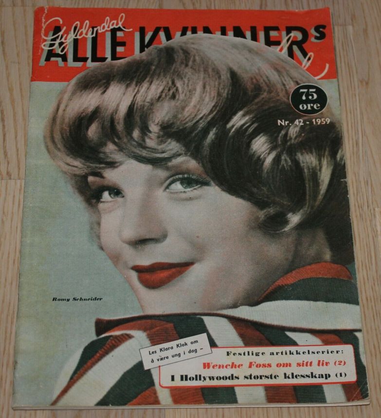 ALLE KVINNER magazine side cover Issue 42   1959