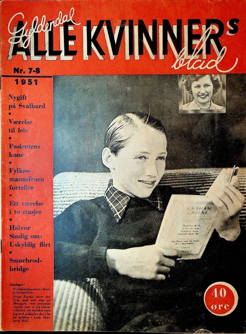ALLE KVINNER magazine side cover Issue 7-8  February 1951
