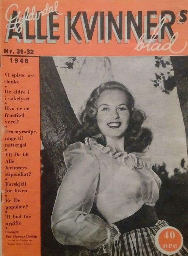 ALLE KVINNER magazine side cover Issue 31-2   1946
