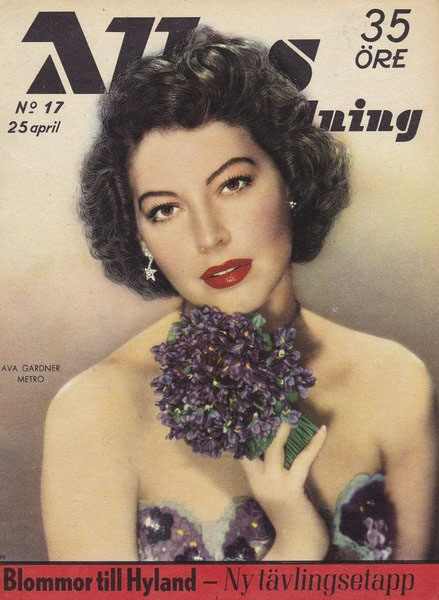 ALLAS VECKOTIDNING magazine side cover Issue 17  April 1952